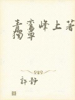 青鸾峰上著一剑独尊