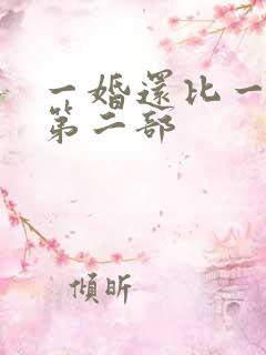 一婚还比一婚高第二部