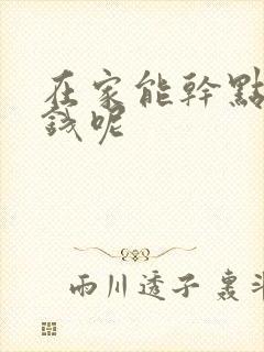 在家能干点啥挣钱呢