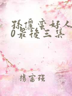 孙俪蛮好人生40最后三集