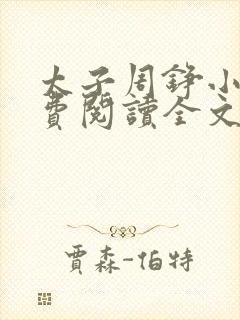 太子周铮小说免费阅读全文无弹窗