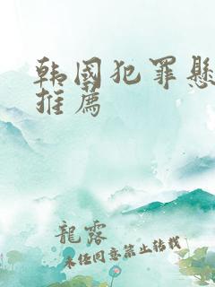 韩国犯罪悬疑剧推荐