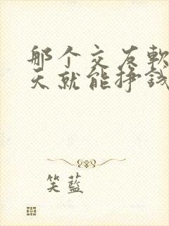 那个交友软件聊天就能挣钱