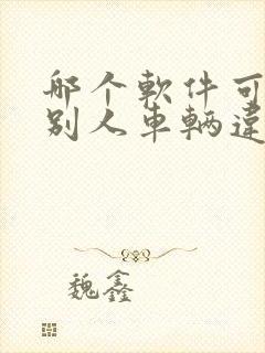 哪个软件可以查别人车辆违章