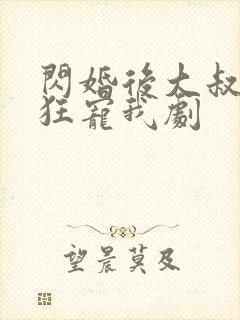 闪婚后大叔每天狂宠我剧