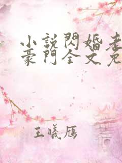 小说闪婚老公是豪门全文免费阅读