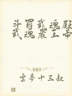 斗罗武魂殿圣女武魂岩王帝君