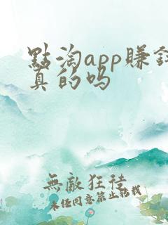 点淘app赚钱真的吗