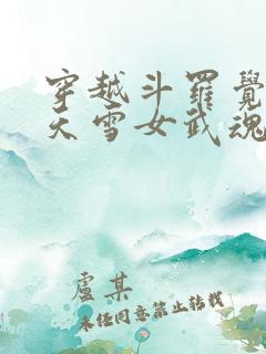 穿越斗罗觉醒冰天雪女武魂