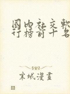 国内社交软件排行榜前十名