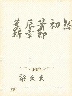 叶辰萧初然最最新章节