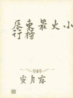 辰东最火小说排行榜