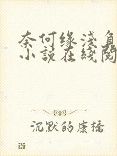 奈何缘浅负情深小说在线阅读