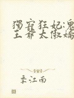 独宠狂妃:鬼面王爷太傲娇