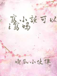 写小说可以用ai写吗