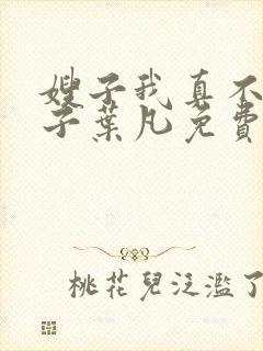 嫂子我真不是傻子叶凡免费