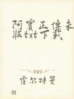 阿宾正传未删减版txt下载