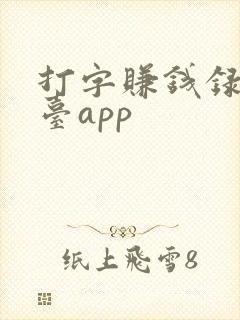 打字赚钱录入平台app