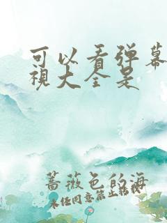 可以看弹幕的影视大全是