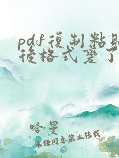 pdf复制粘贴后格式变了怎么办