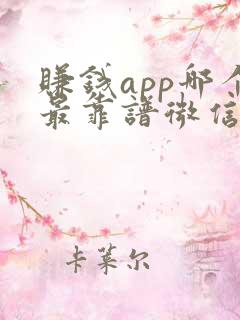 赚钱app哪个最靠谱微信提