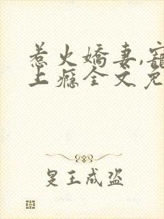 惹火娇妻,宠你上瘾全文免费阅读