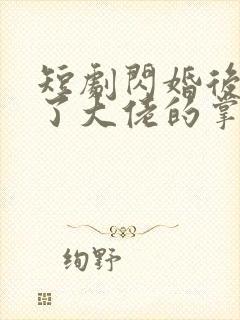 短剧闪婚后我成了大佬的掌中之物全集