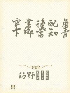 穿书后配角夫妻下乡当知青的小说