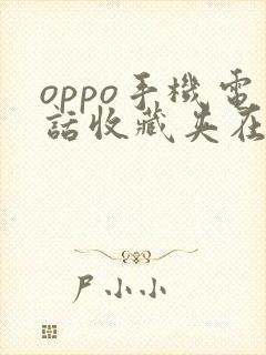 oppo手机电话收藏夹在哪