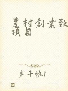 农村创业致富好项目