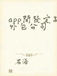 app开发定制外包公司