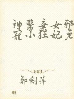 神医弃女邪王嗜宠小狂妃免费阅读全文