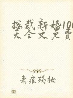 总裁新婚100天全文免费阅读