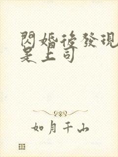 闪婚后发现老公是上司