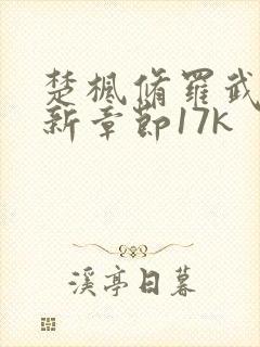 楚枫修罗武神最新章节17k