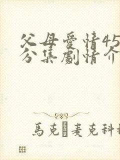 父母爱情45集分集剧情介绍