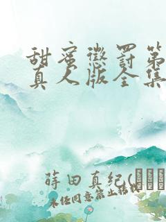 甜蜜惩罚第二季真人版全集电视剧免费观看