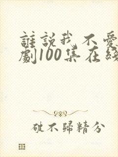 谁说我不爱你短剧100集在线播放