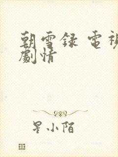 朝雪录 电视剧剧情