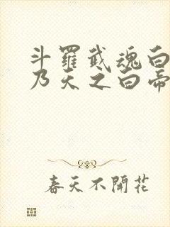 斗罗武魂白虎吾乃天之白帝小说