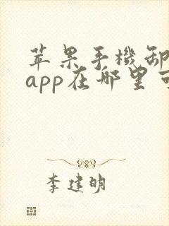 苹果手机卸载的app在哪里可以重新找到