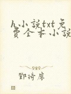 h小说txt免费全本小说