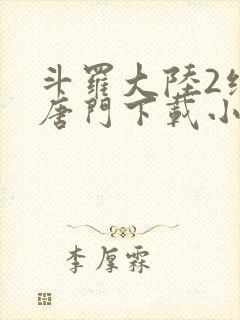 斗罗大陆2绝世唐门下载小说