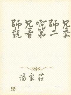 师兄啊师兄在线观看第二季