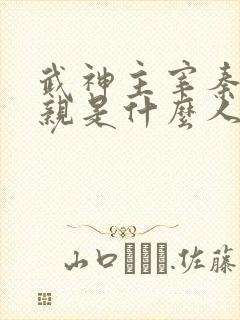 武神主宰秦尘父亲是什么人