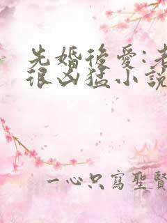 先婚后爱:老公很凶猛小说在线看