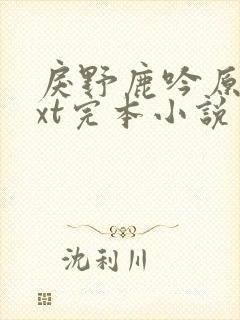 戾野鹿吟原著txt完本小说