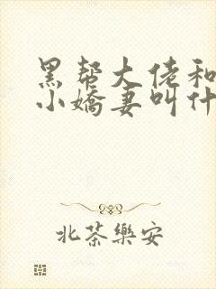 黑帮大佬和他的小娇妻叫什么剧名