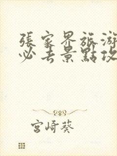 张家界旅游攻略必去景点攻略