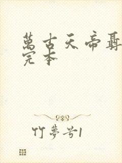 万古天帝聂天 完本